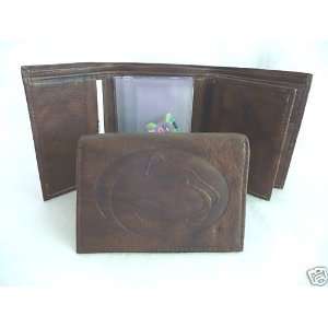 PENN STATE NITTANY LIONS Leather TriFold Wallet NEW dk