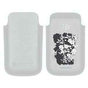  Hip Flower Grunge on BlackBerry Leather Pocket Case  