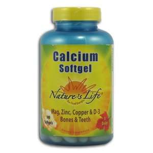 Natures Life Calcium Softgel (+ Mag & Grocery & Gourmet Food