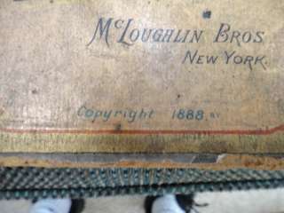 1888 antique victorian ROBBING THE MILLER McLOUGHLIN GAME COVER 