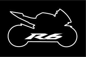 R6 Outline T Shirt Yamaha Moto GP YZF race R1 Sm 5X  