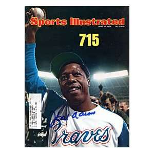 Hank Aaron Autographed / Signed Sports Illustrated Magazine   April 15 
