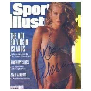  Rebecca Romijn Autographed Sports Illustrated Magazine 