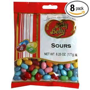 Jelly Belly Sour Assorted Flavor Jelly Beans, 6.25 Ounce Bags (Pack of 