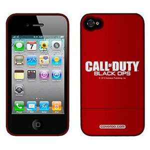  Call of Duty Black Ops Logo white on AT&T iPhone 4 Case by 