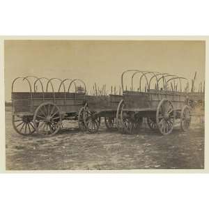   wagons,probably used for army supplies in Civil War