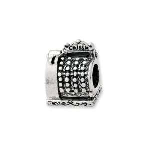  Cash Register Charm in Silver for Pandora and most 3mm 
