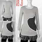 Women Long Raglan Sleeve Cartoon Pattern Zipper Up Hoodie Sweatshirt S 