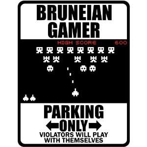  New  Bruneian Gamer   Parking Only ( Invaders Tribute   80S Game 