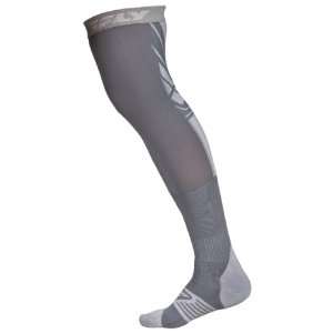  Fly Racing Knee Brace Moto Sock , Color Grey, Size Sm Md 