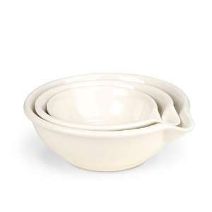  Natural White Pouring Bowl Set