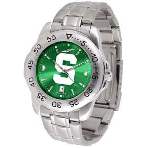 Michigan State Spartans NCAA AnoChrome Sport Mens Watch (Metal Band 