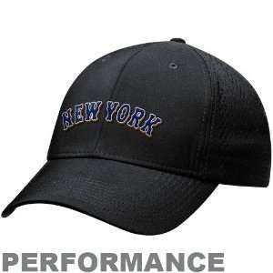  Nike New York Mets Black Swoosh Performance Flex Fit Hat 