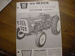 Oliver 1250 tractor Dealer Brochure from sales manual  