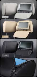 L0235M 9Digital Car Pillow Headrest Monitor DVD Stereo Player Speaker 