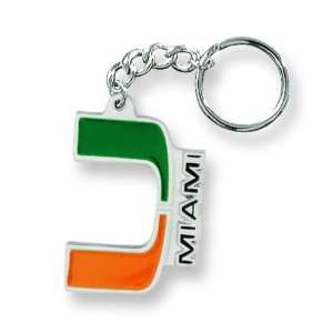    University of Miami Stainless Steel Key Chain