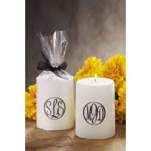 Monogrammed Bridesmaid Candle 