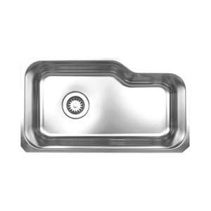 Whitehaus Noah Undermount Kitchen Sink NUB3016 Brushed Stainless Steel