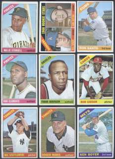 1966 Topps Baseball Complete SET Mantle Mays Koufax VG  