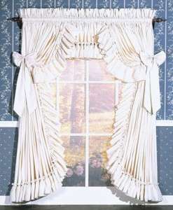 CAROLINA Country Curtain Ruffled 200x84 natural  