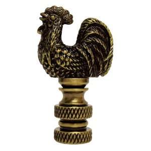  Mini Rooster Antique Metal Finial