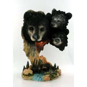 Bear Head Accent Table Novelty Lamp Cabin Lodge Bedroom