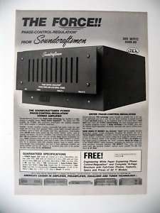 Soundcraftsmen PCR800 Stereo Amplifier 1984 print Ad  