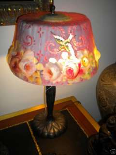 Original Antique PAIRPOINT Puffy Table Lamp  