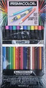 Prismacolor Art Sampler Kit  24 Pencils 13 Markers More  