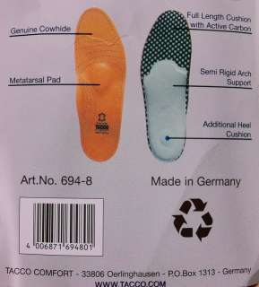   Orthotic Leather Insoles Dress Shoe Inserts Arch Supports NEW  