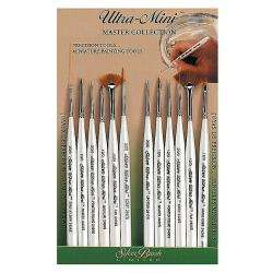 Silver Brush Ultra Mini Detail Painting Brushes (Set of 12 