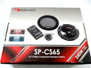 2011 Nakamichi SP CS65 240W 6.5 Component Car Speakers  