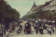 Late 1800s Paris, France crowded street scene PHOTO  