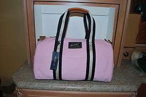 NWT POLO RALPH LAUREN PINK AND NAVY VARSITY LIMITED EDITION DUFFLE BAG 