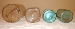 Old glass fruit jars Ball Ideal Perfect Mason fruit canning pt qt hf 