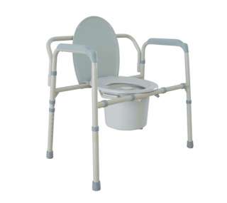 Drive Bariatric Folding Bedside Commode Heavy Duty 3in1  