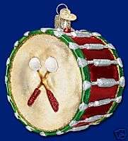 BASS DRUM OLD WORLD CHRISTMAS INSTRUMENT ORNAMENT 38028  