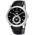 Ebel Mens Classic Hexagon Dual Time Automatic Watch 