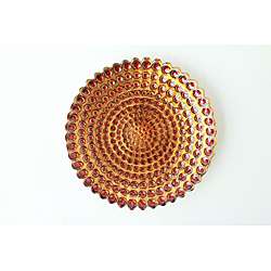   Pearl Red/Gold Gilded Side Plates (Set of 4)  