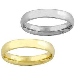 14k gold 4mm comfort fit wedding band (size 5 8)  