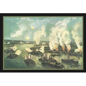  Bombardment and Capture of Island Number Ten 12x18 Giclee 
