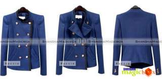 Women Fashion Slim Double Breasted Jacket Coat New #024  