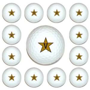  Vanderbilt Commodores Team Logo Golf Ball Dozen Pack 