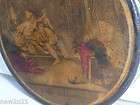   BOX FRENCH RISQUE THE GIRL BADLY GUARDED PAPIER MACHE 19TH CENTURY BOX
