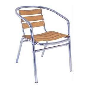   Teak Arm Dining Chair for Outdoor Dining or Restaurant