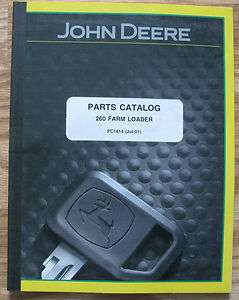 John Deere 2950 Tractor 260 Farm Front Loader Parts Catalog Manual jd 
