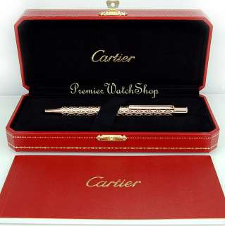 pen comes with cartier box case and booklet
