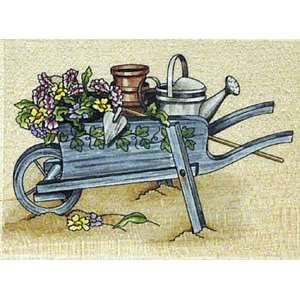  Stamps Happen Wheelbarrow Mounted Rubber Stamp Arts 