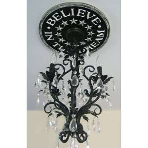 Believe in the Dream Round Chandelier Medallion in Multiple Colors