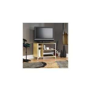  Sauder Chatter Panel TV Stand Rice / White Oak Everything 